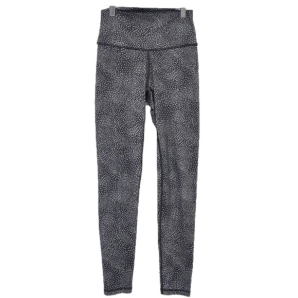 AERIE gray abstract yoga leggings with back zipper pocket, size Small - Picture 2 of 10